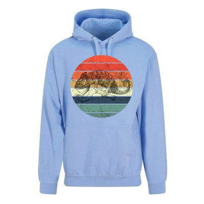 Chameleon Retro Vintage Sunset Unisex Surf Hoodie