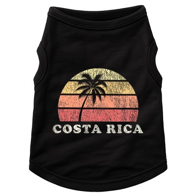 Costa Rica Vintage 70s Retro Throwback Design Doggie Tank