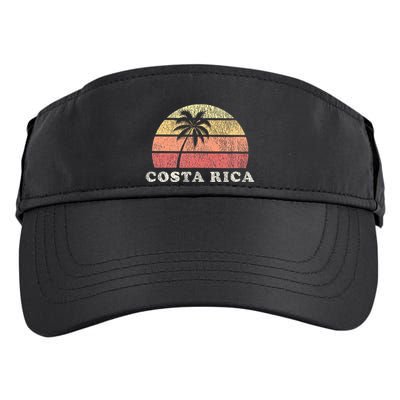 Costa Rica Vintage 70s Retro Throwback Design Adult Drive Performance Visor
