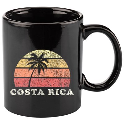 Costa Rica Vintage 70s Retro Throwback Design 11oz C Handle Ceramic Mug