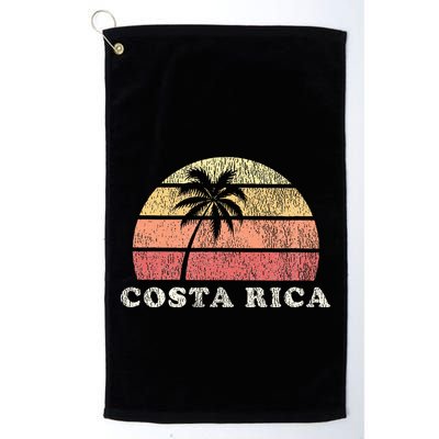 Costa Rica Vintage 70s Retro Throwback Design Golf Towel