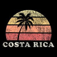 Costa Rica Vintage 70s Retro Throwback Design Womens T-Shirt
