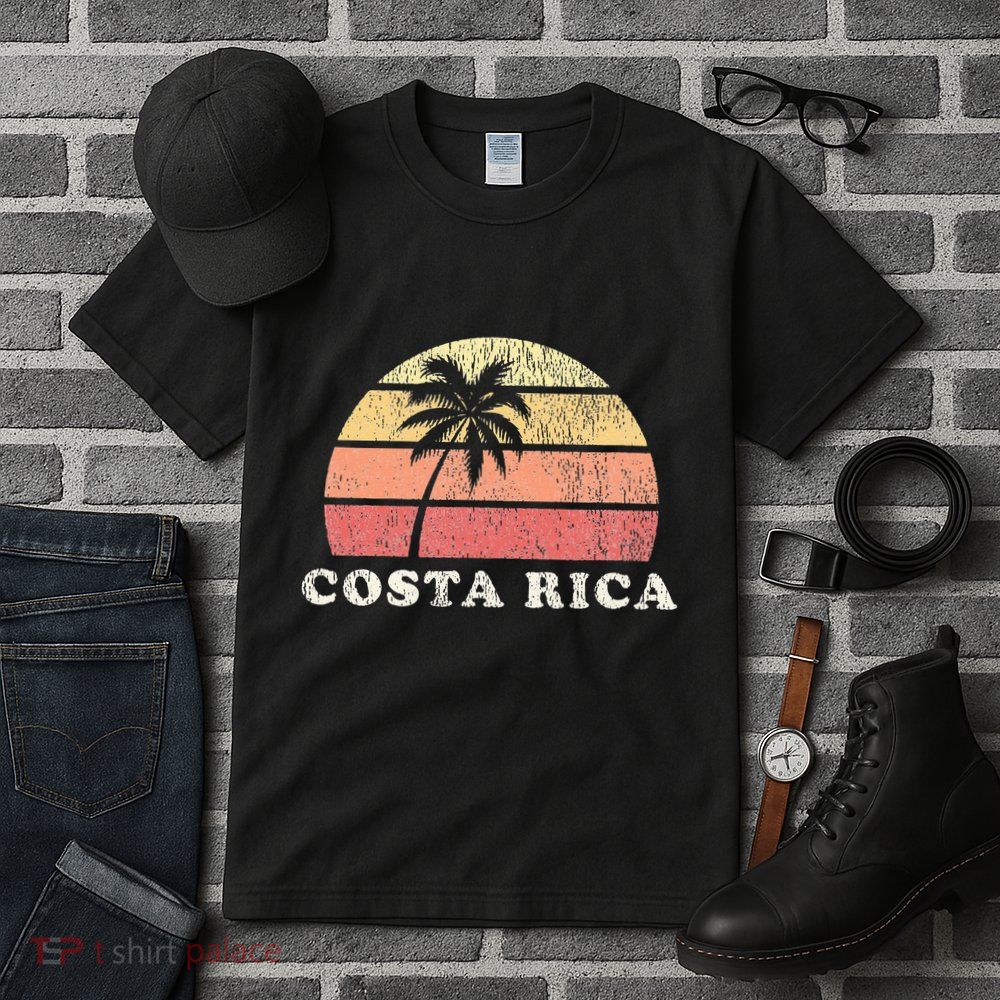 Costa Rica Vintage 70s Retro Throwback Design Tall T-Shirt