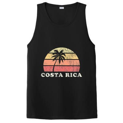 Costa Rica Vintage 70s Retro Throwback Design PosiCharge Competitor Tank