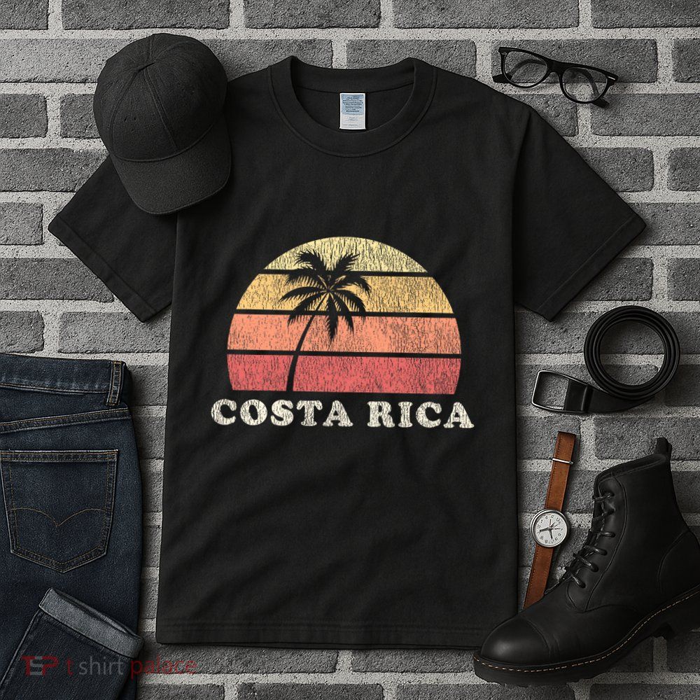 Costa Rica Vintage 70s Retro Throwback Design Tall T-Shirt