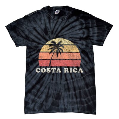 Costa Rica Vintage 70s Retro Throwback Design Tie-Dye T-Shirt