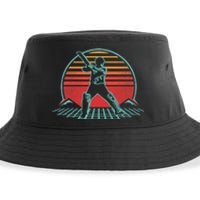 Cricket Retro Vintage Player Coach Gift Sustainable Bucket Hat