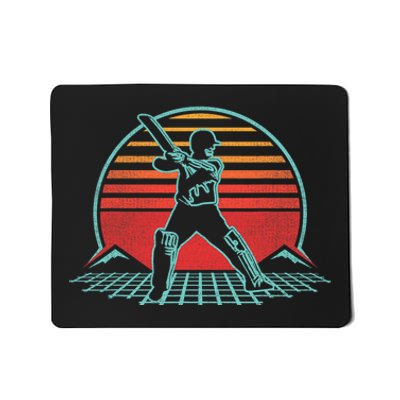 Cricket Retro Vintage Player Coach Gift Mousepad