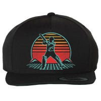 Cricket Retro Vintage Player Coach Gift Wool Snapback Cap