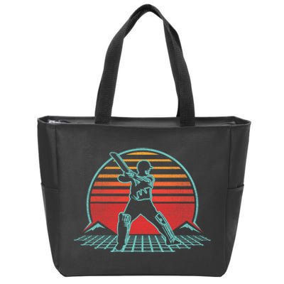 Cricket Retro Vintage Player Coach Gift Zip Tote Bag