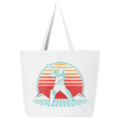 Cricket Retro Vintage Player Coach Gift 25L Jumbo Tote