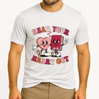 Cute Retro Valentine Read Your Heart Out Book Lover Reading Fan Cooling Performance Crew T-Shirt