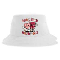 Cute Retro Valentine Read Your Heart Out Book Lover Reading Fan Sustainable Bucket Hat