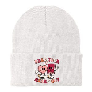 Cute Retro Valentine Read Your Heart Out Book Lover Reading Fan Knit Cap Winter Beanie