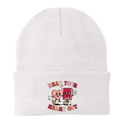 Cute Retro Valentine Read Your Heart Out Book Lover Reading Fan Beanie