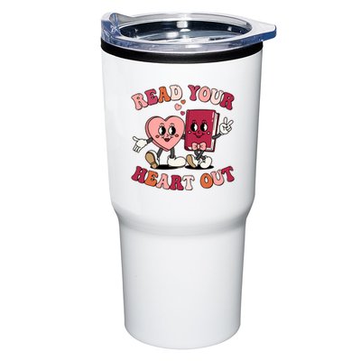 Cute Retro Valentine Read Your Heart Out Book Lover Reading Fan Tumbler