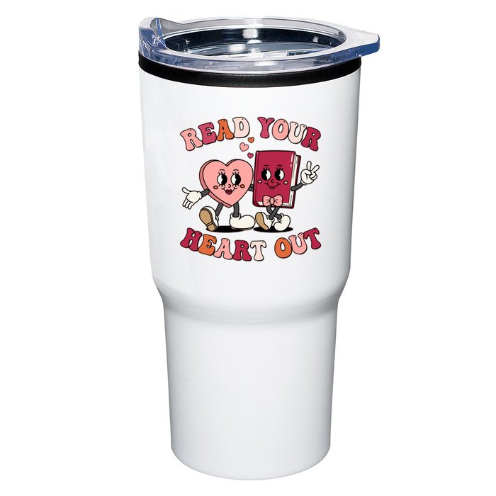 Cute Retro Valentine Read Your Heart Out Book Lover Reading Fan Tumbler