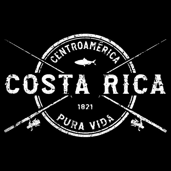 Costa Rica Vintage Crossed Fishing Rods T-Shirt