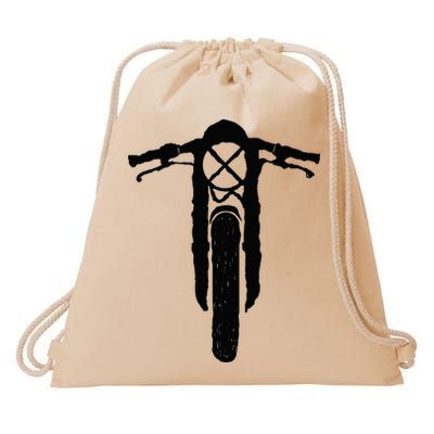 Cafe Racer Vintage Motorcycle Scrambler Retro Bike Drawstring Bag