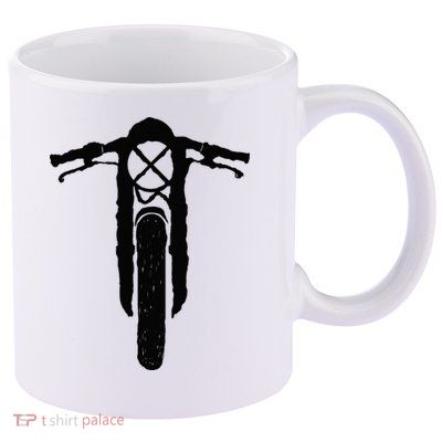 Cafe Racer Vintage Motorcycle Scrambler Retro Bike 11oz C Handle Ceramic Mug