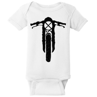 Cafe Racer Vintage Motorcycle Scrambler Retro Bike Baby Bodysuit