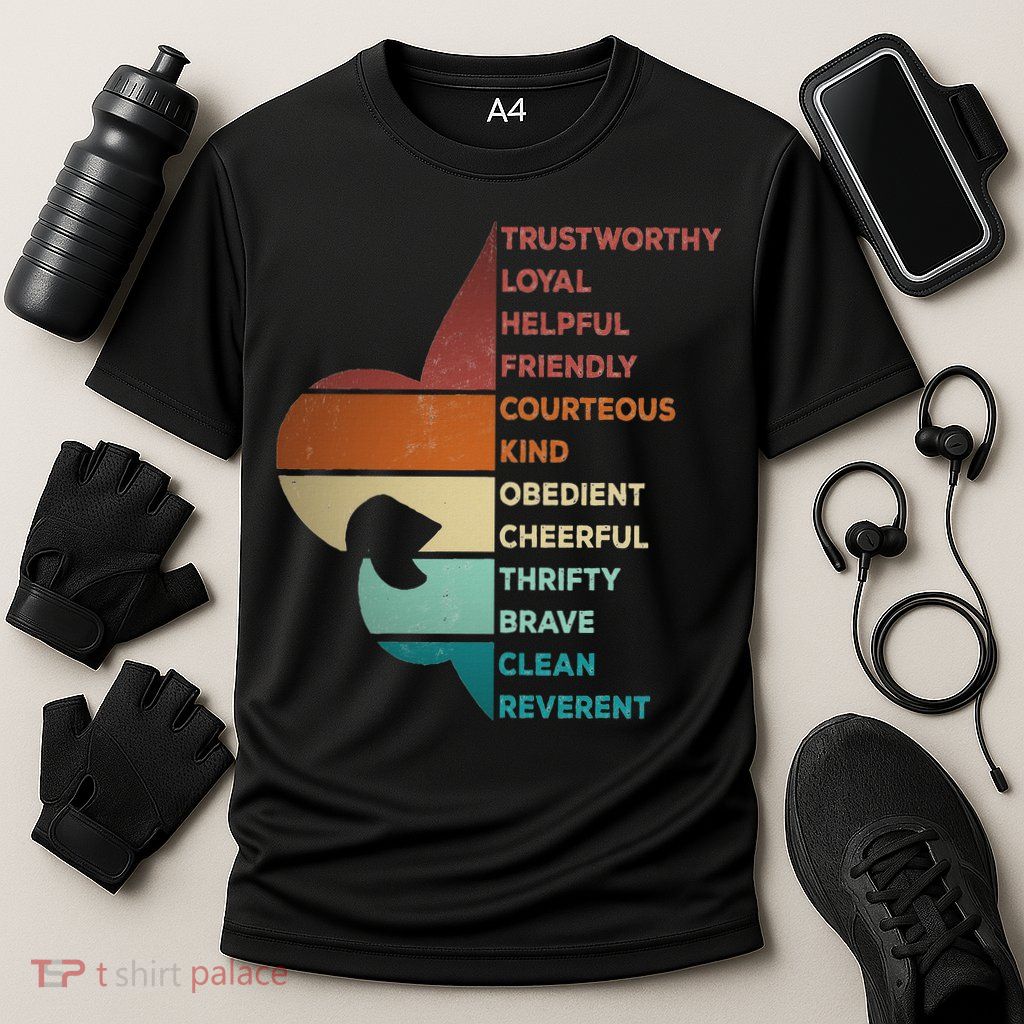 Cool Retro Vintage Style Scouting Law Performance Shirt