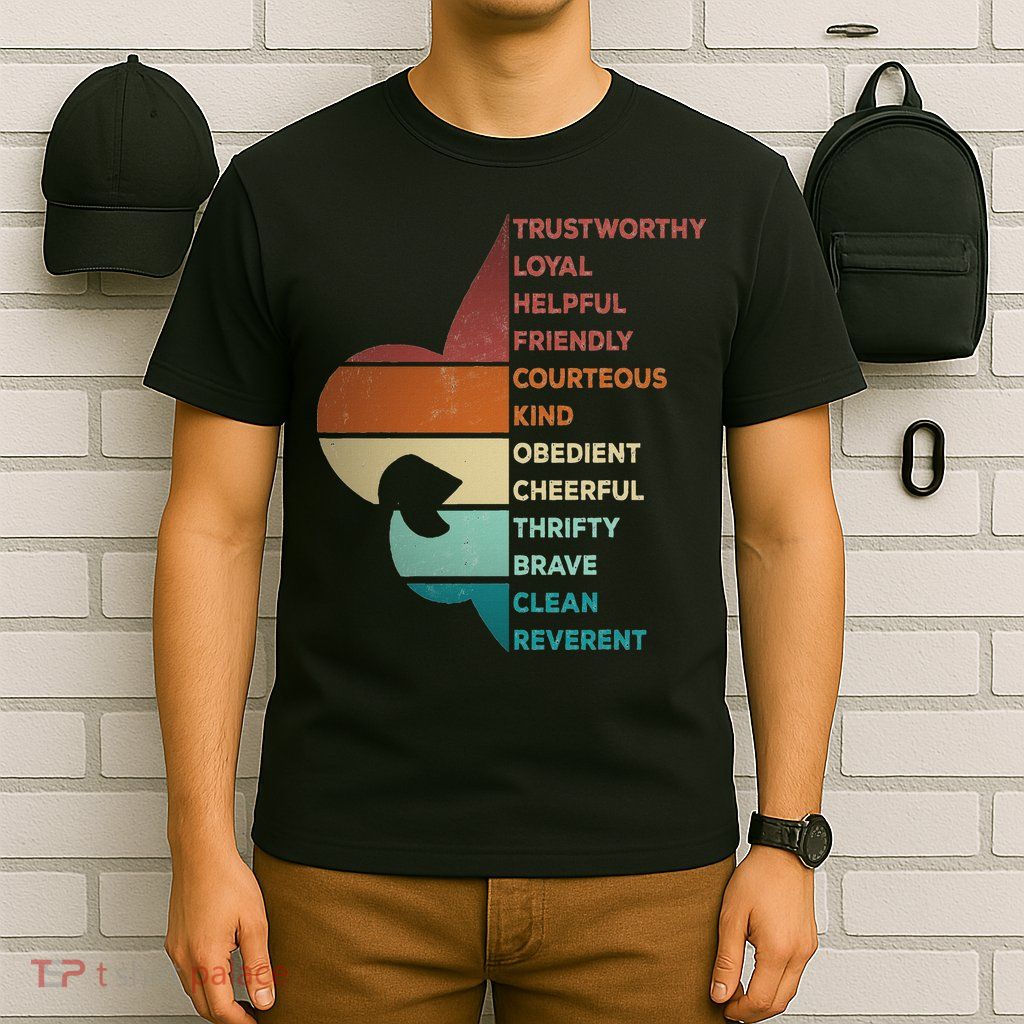 Cool Retro Vintage Style Scouting Law T-Shirt