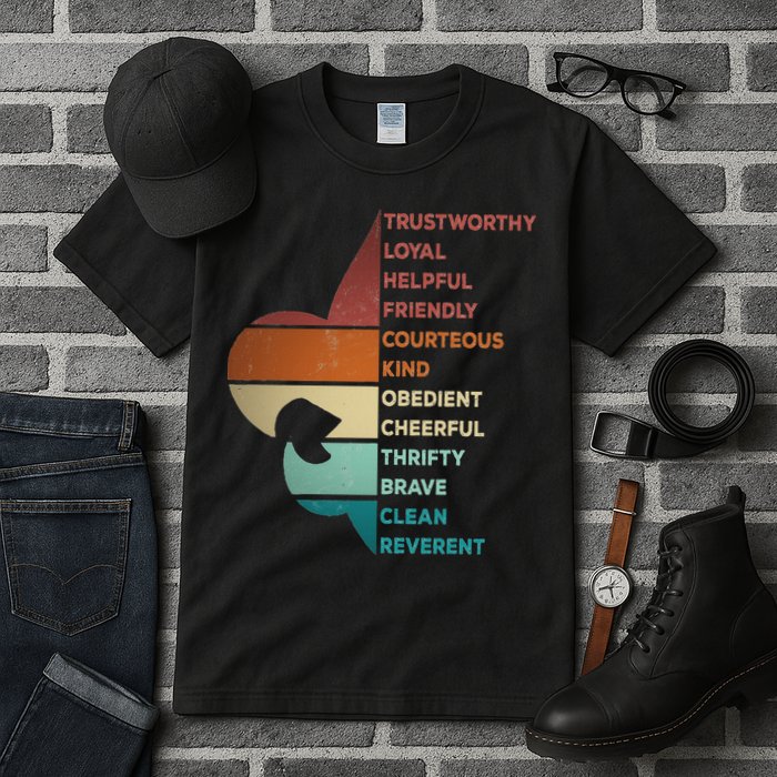 Cool Retro Vintage Style Scouting Law Tall T-Shirt