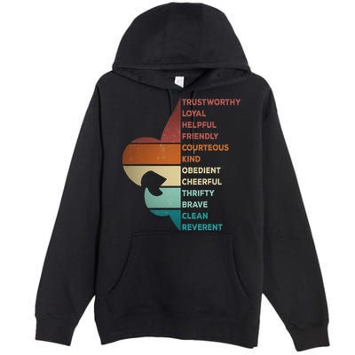 Cool Retro Vintage Style Scouting Law Premium Pullover Hoodie