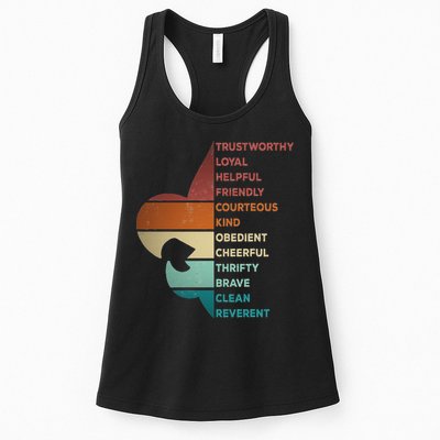 Cool Retro Vintage Style Scouting Law Womens Tank Top