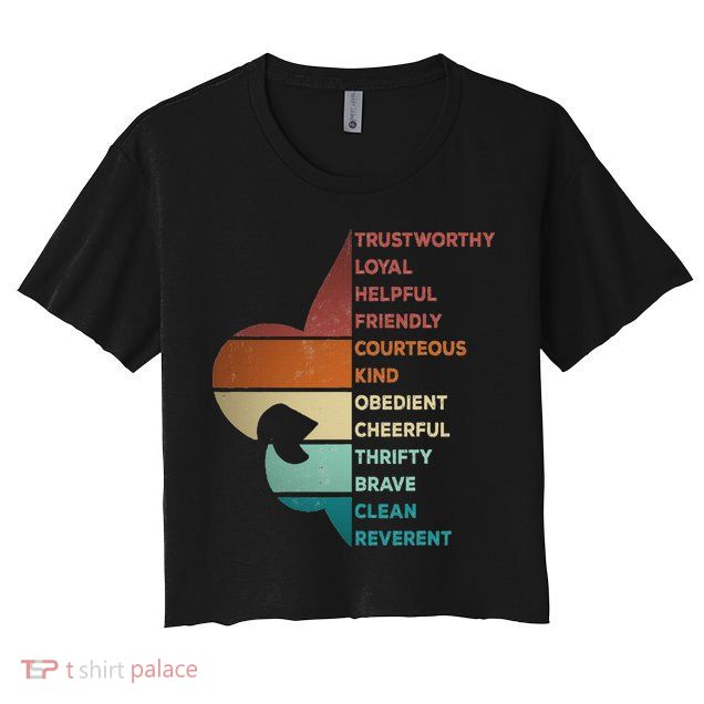 Cool Retro Vintage Style Scouting Law Crop Top