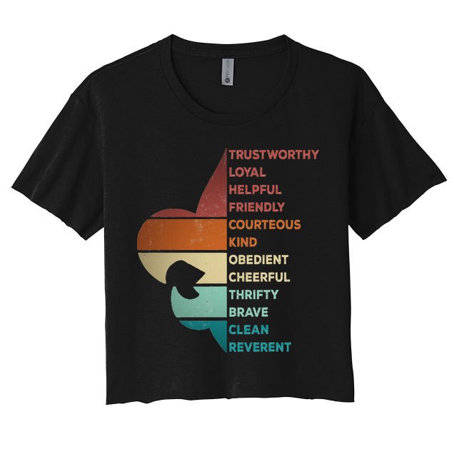 Cool Retro Vintage Style Scouting Law Crop Top