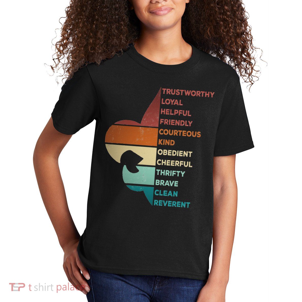 Cool Retro Vintage Style Scouting Law Kids T-Shirt