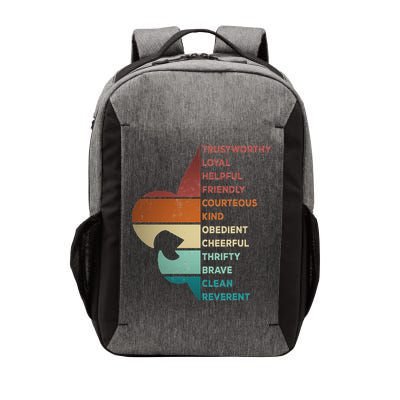 Cool Retro Vintage Style Scouting Law Vector Backpack