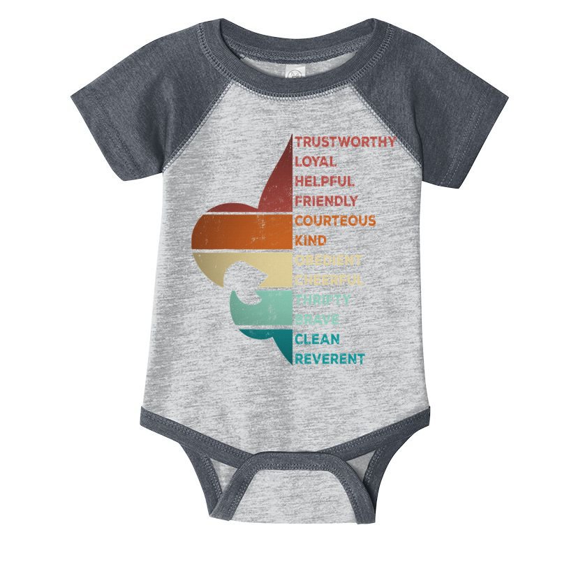 Cool Retro Vintage Style Scouting Law Infant Baby Jersey Bodysuit