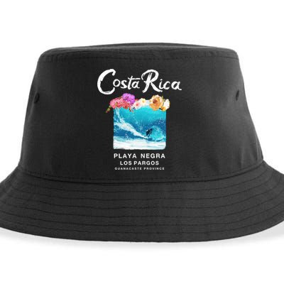 Costa Rica Vintage Surfing Gift Sustainable Bucket Hat