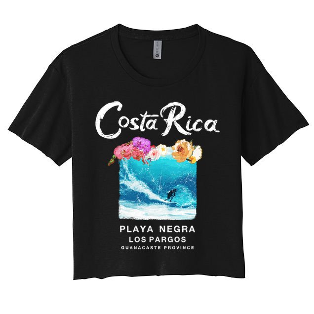 Costa Rica Vintage Surfing Gift Crop Top
