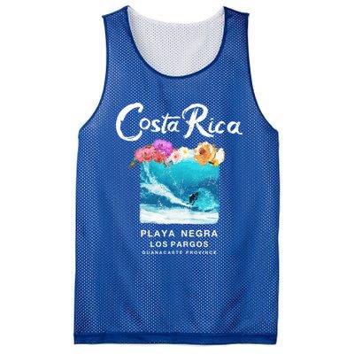 Costa Rica Vintage Surfing Gift Mesh Reversible Basketball Jersey Tank