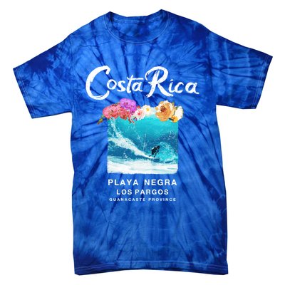 Costa Rica Vintage Surfing Gift Tie-Dye T-Shirt