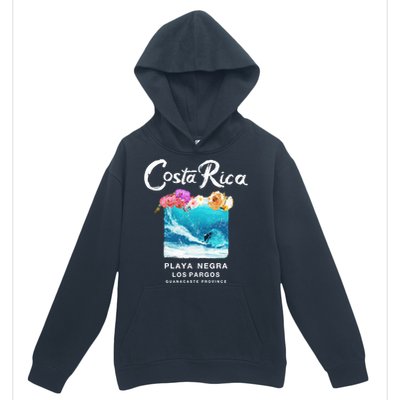 Costa Rica Vintage Surfing Gift Urban Pullover Hoodie