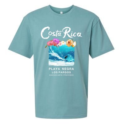 Costa Rica Vintage Surfing Gift Sueded Cloud Jersey T-Shirt