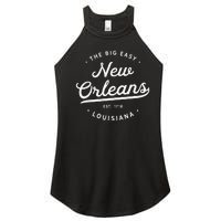 Classic Retro Vintage New Orleans Louisiana Big Easy Nola Women's Perfect Tri Rocker Tank