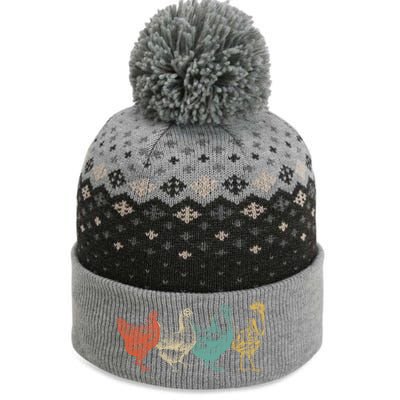 Chicken Retro Vintage Poultry Farmer Women Men Farm Lover Gift The Baniff Cuffed Pom Beanie