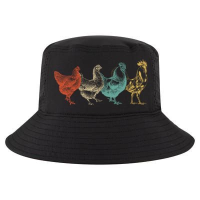 Chicken Retro Vintage Poultry Farmer Women Men Farm Lover Gift Cool Comfort Performance Bucket Hat