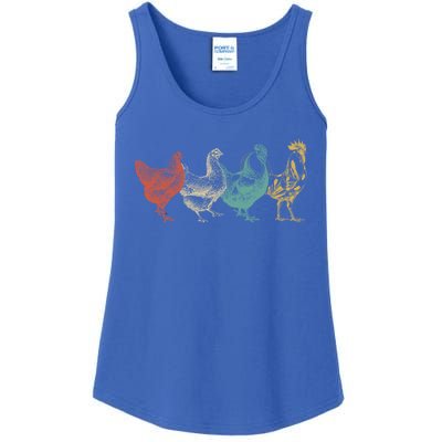 Chicken Retro Vintage Poultry Farmer Women Men Farm Lover Gift Ladies Essential Tank