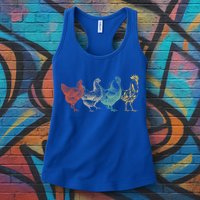 Chicken Retro Vintage Poultry Farmer Women Men Farm Lover Gift Womens Tank Top