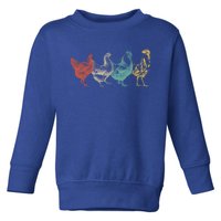 Chicken Retro Vintage Poultry Farmer Women Men Farm Lover Gift Toddler Sweatshirt