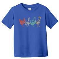 Chicken Retro Vintage Poultry Farmer Women Men Farm Lover Gift Toddler T-Shirt