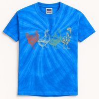 Chicken Retro Vintage Poultry Farmer Women Men Farm Lover Gift Kids Tie-Dye T-Shirt