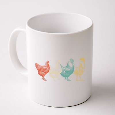 Chicken Retro Vintage Poultry Farmer Women Men Farm Lover Gift Coffee Mug